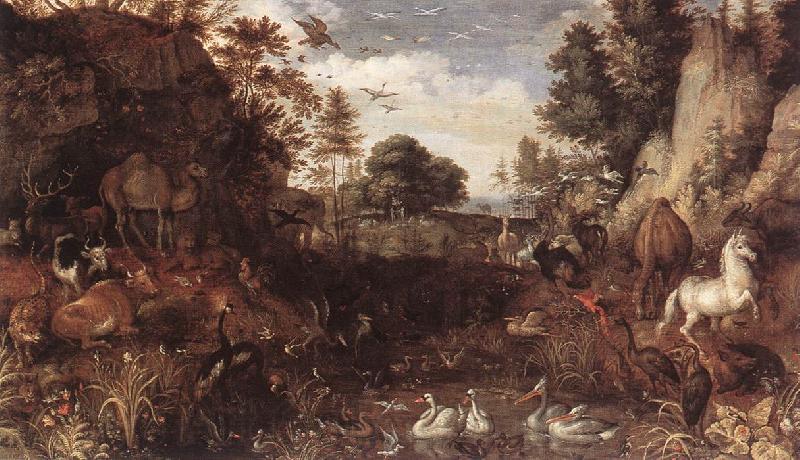 SAVERY, Roelandt The Garden of Eden  af France oil painting art